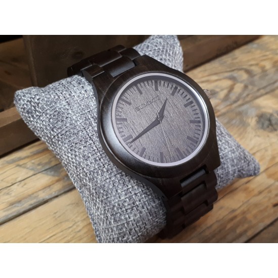 Dark sandalwood wooden watch